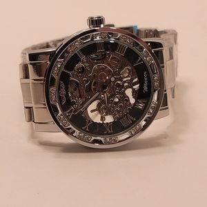 Mens skeleton watch